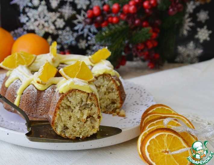 Апельсиновый кекс с глазурью: яркий и ароматный хлебный десерт.