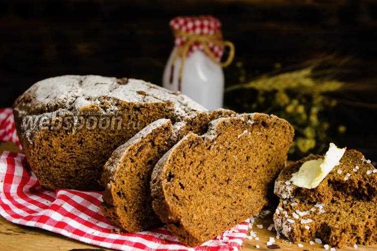 Рецепт бездрожжевого чёрного хлеба с солодом